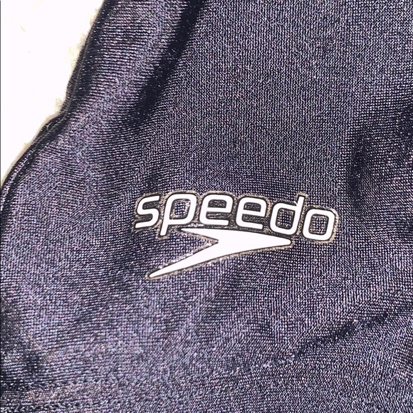 Black Speedo One-Piece Bathing Suit - Picture 2 of 4